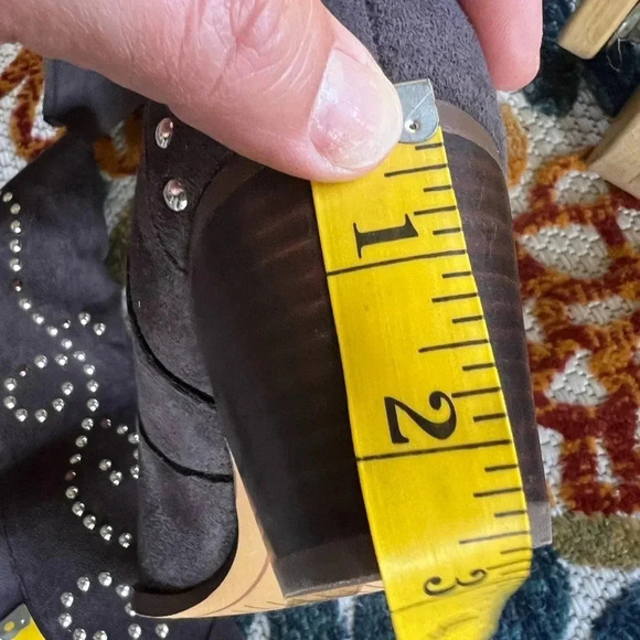 Oasis Society Phoenix Boots Size 10 Brown‎ Studded Heeled NWOT Faux Suede - Picture 7 of 11